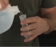 Filling Centrifuge tube with Distilled water